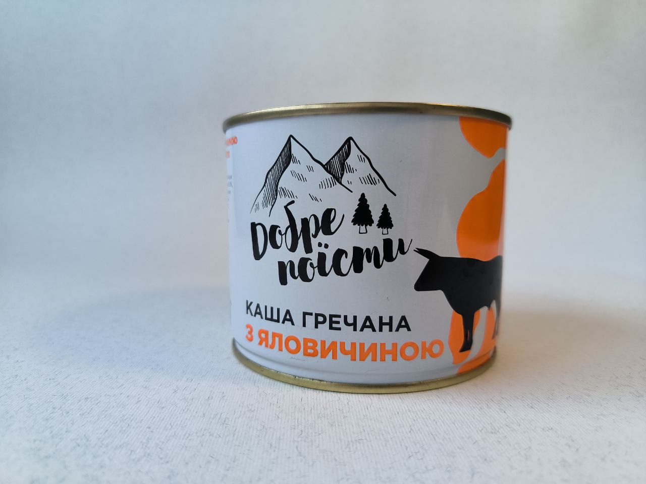 Каша гречана з яловичиною, банка металева 525 г, ДСТУ 4607:2006